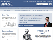 Tablet Screenshot of doctorbushnell.com
